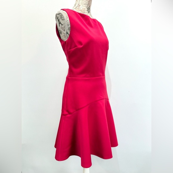 ALEXIA ADMOR Hot pink sleeveless fit and flare mini dress size M - Picture 5 of 14